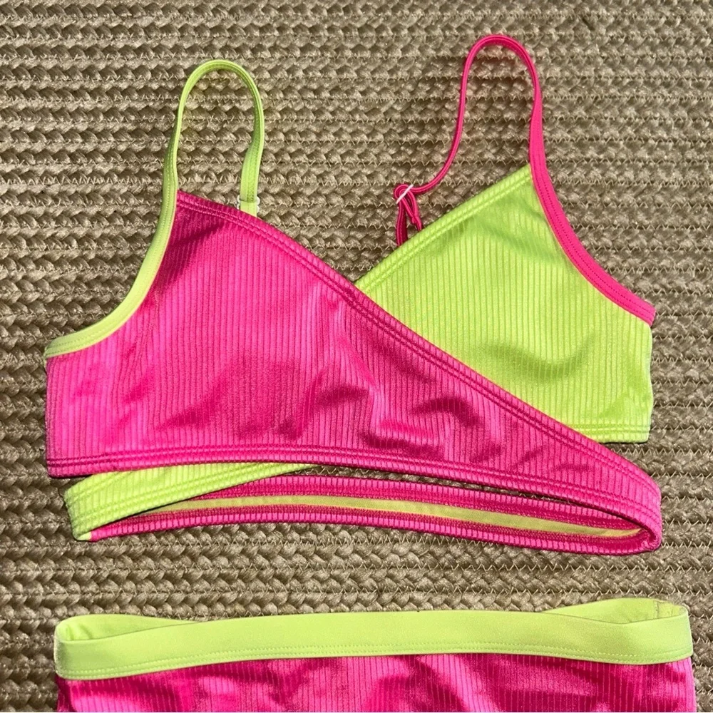 Art Class Pink and Green Kids Swim Set